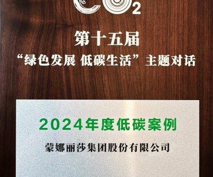 行業(yè)唯一！蒙娜麗莎入選中新社2024年度低碳案例