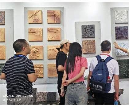 第42屆佛山陶博會期間，陳工陶純手工陶藝磚新品驚艷亮相
